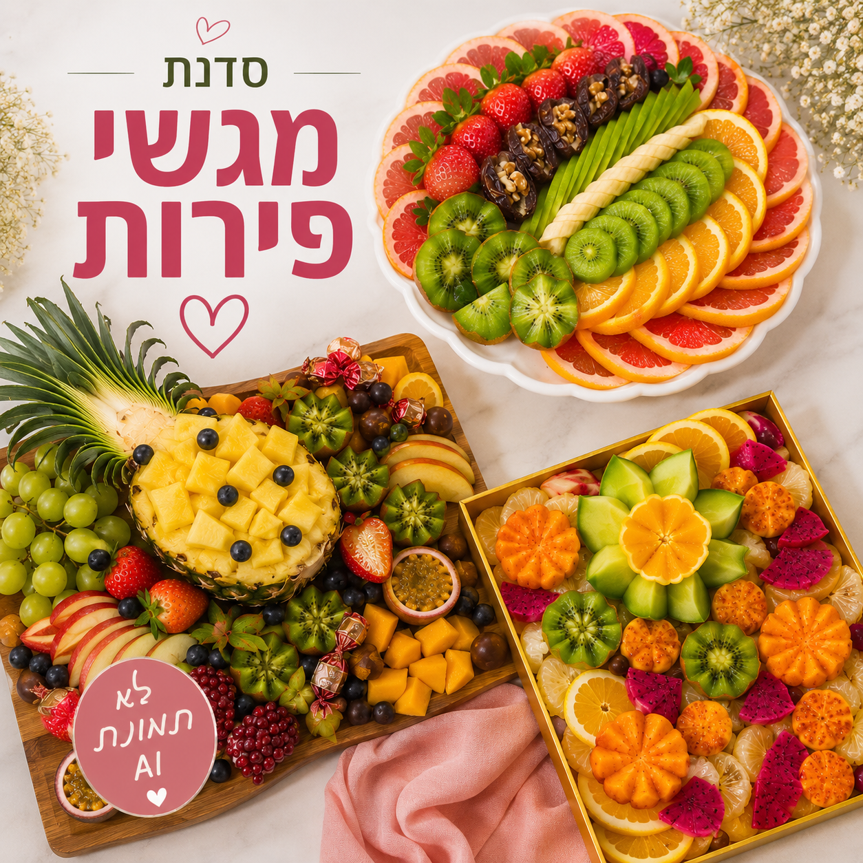 סדנת עיצוב וחיתוך מגשי פירות אונליין