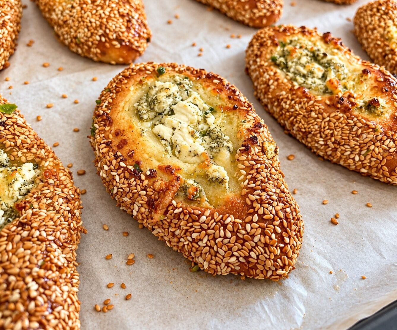 סירות שמרים ממולאות גבינות