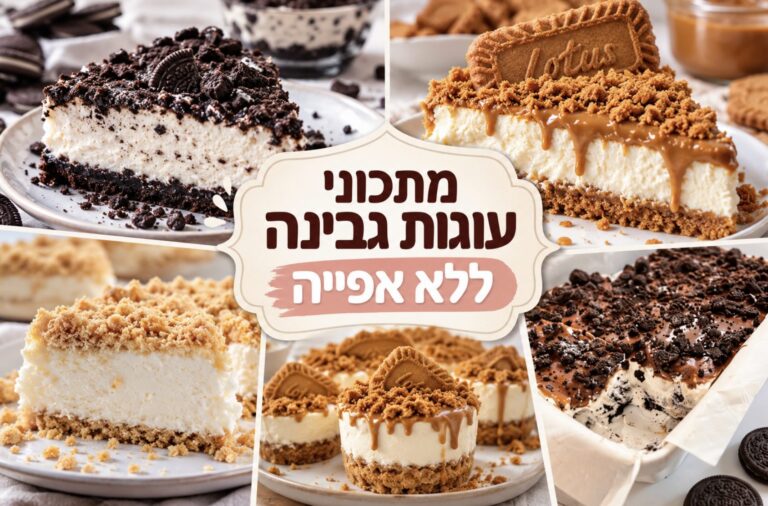 5 מתכונים לעוגות גבינה ללא אפייה