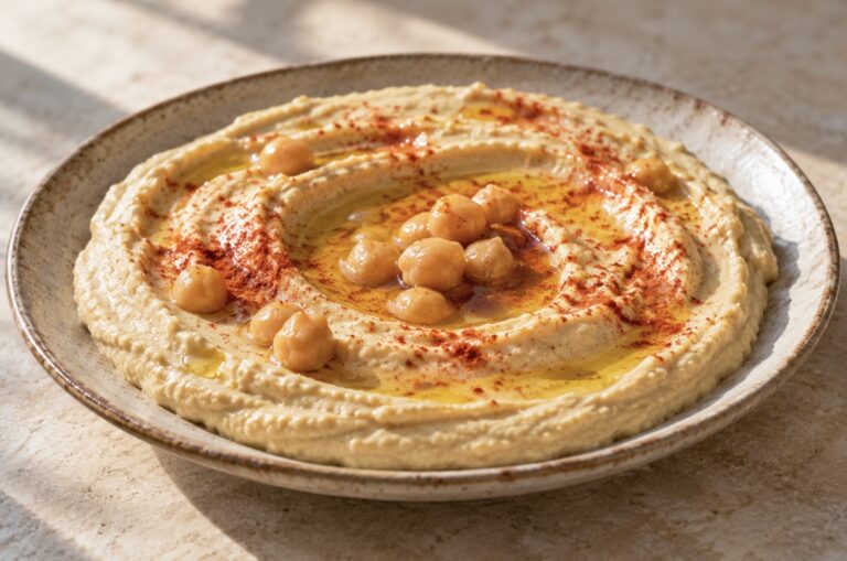 חומוס ביתי חלק וקרמי