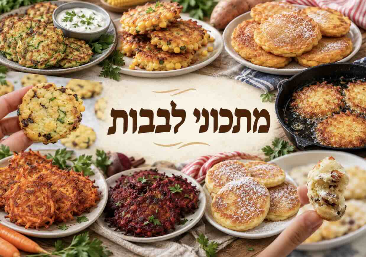 מתכונים ללביבות - בטטה, ירק, תירס, לטקס ועוד