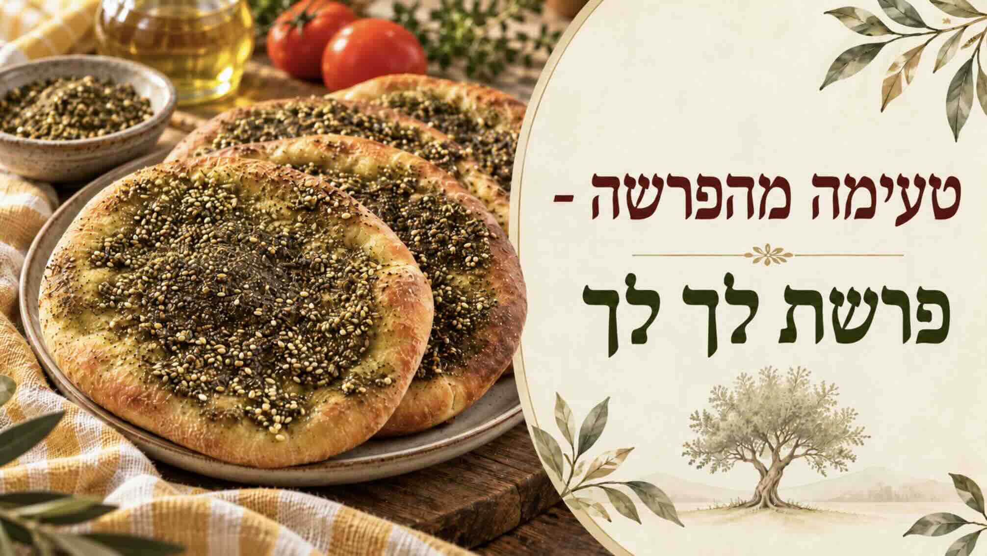מתכון לפיתות זעתר ביתיות בהשראת פרשת לך לך