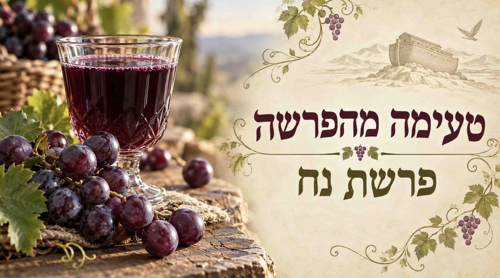 טעימה מהפרשת - פרשת נוח - מיץ ענבים ביתי