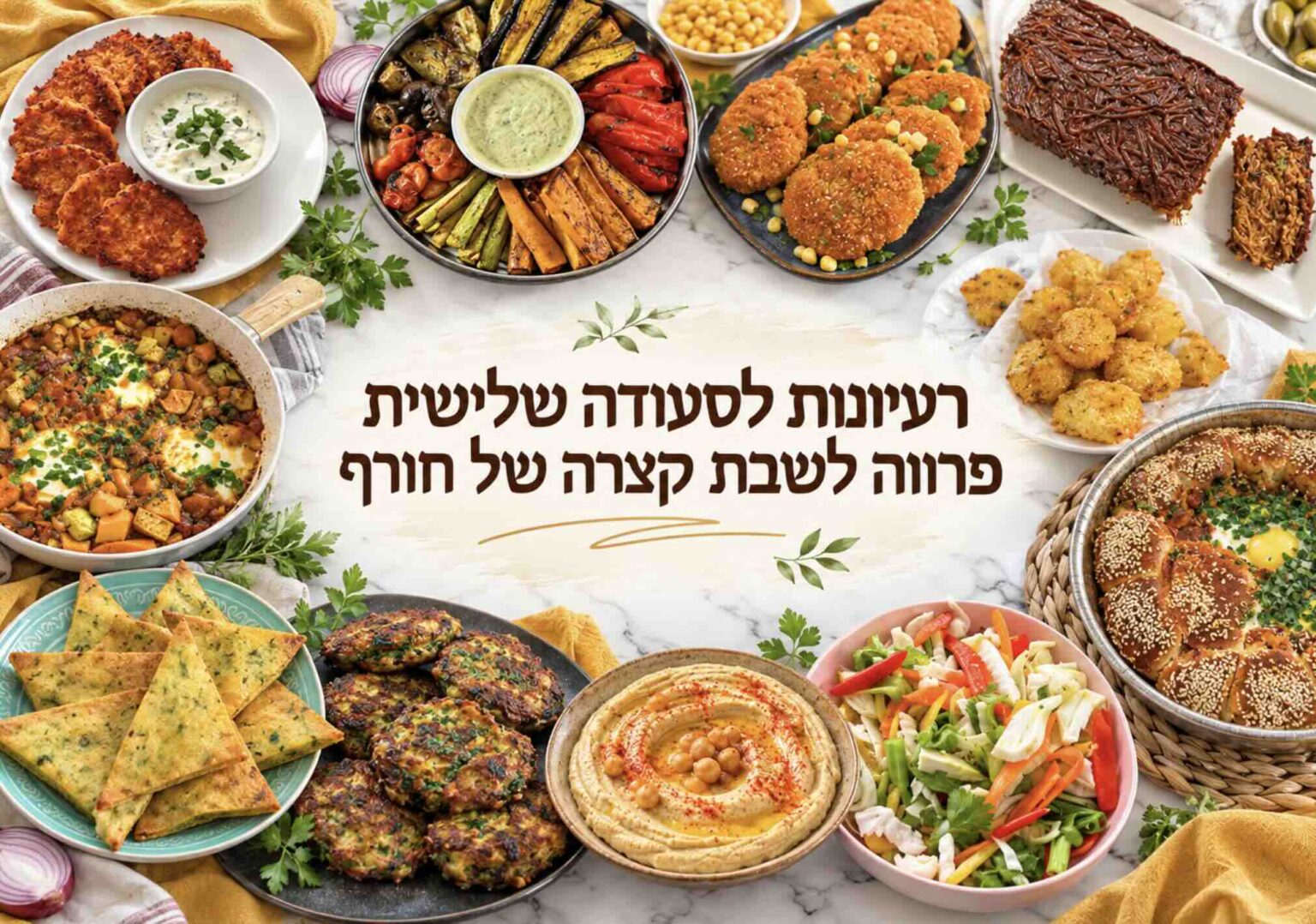 רעיונות לסעודה שלישית פרווה